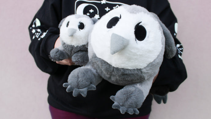 Bessie, Mega and Regular Owlbeast Plushies in Production!