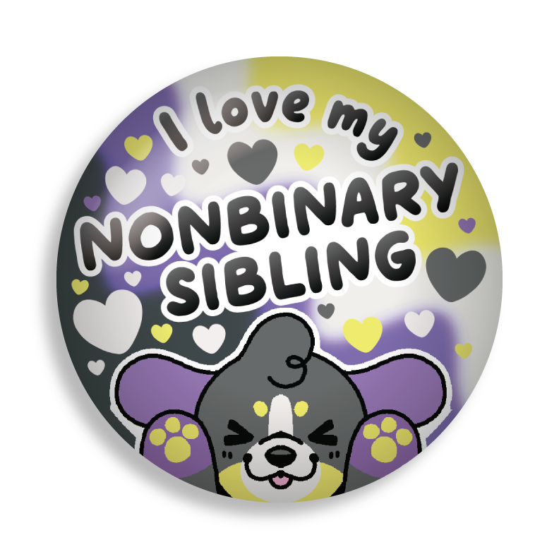 non-binary ally button pins