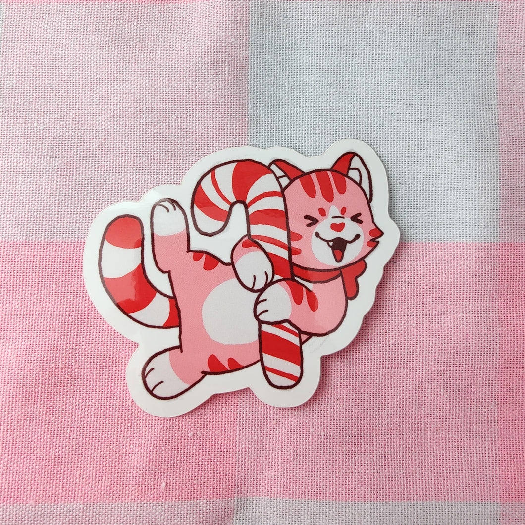 pepper the candy cane kitty sticker!