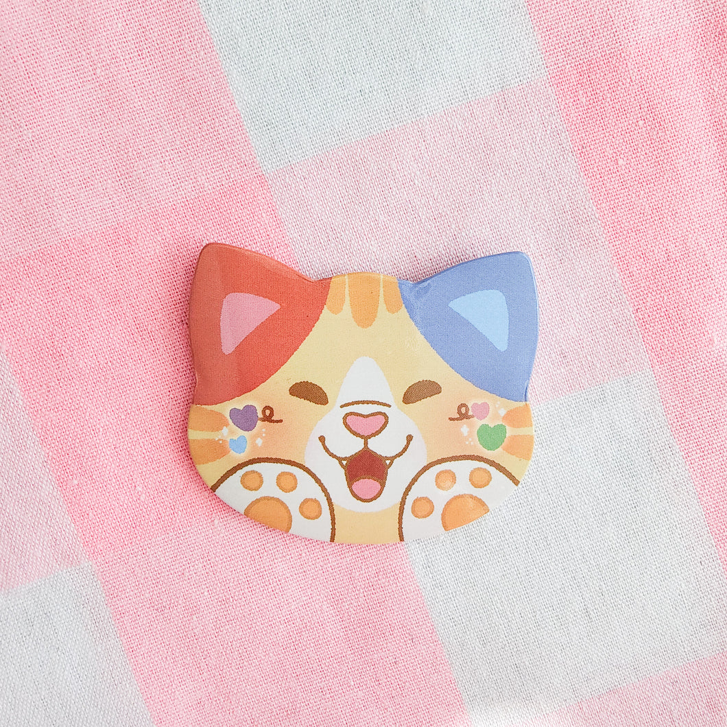 colorful kitties button pins