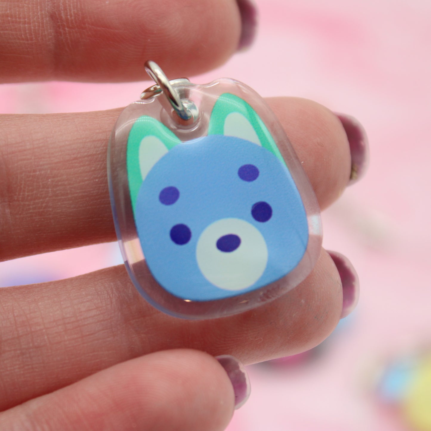 colorful puppy phone charms