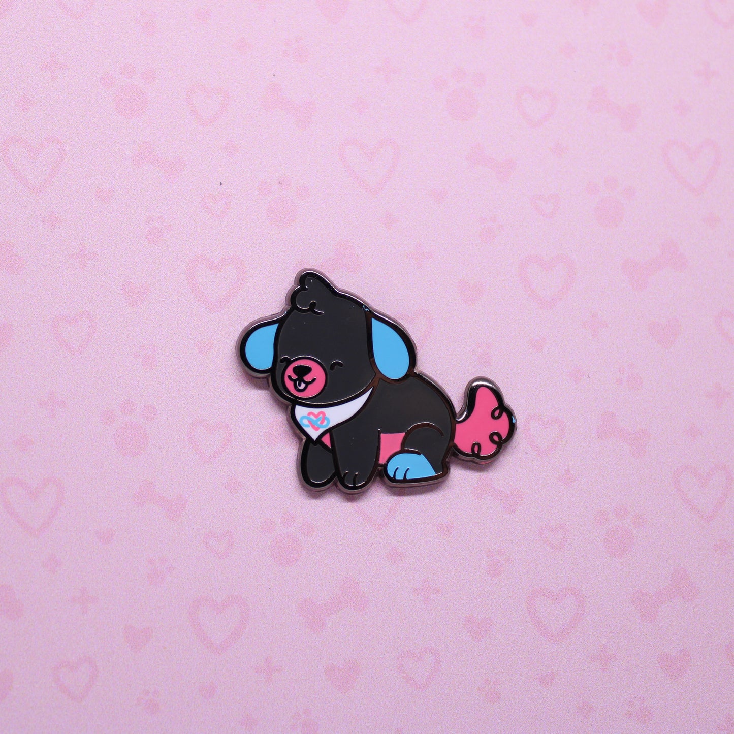 colorful puppies enamel pins V2