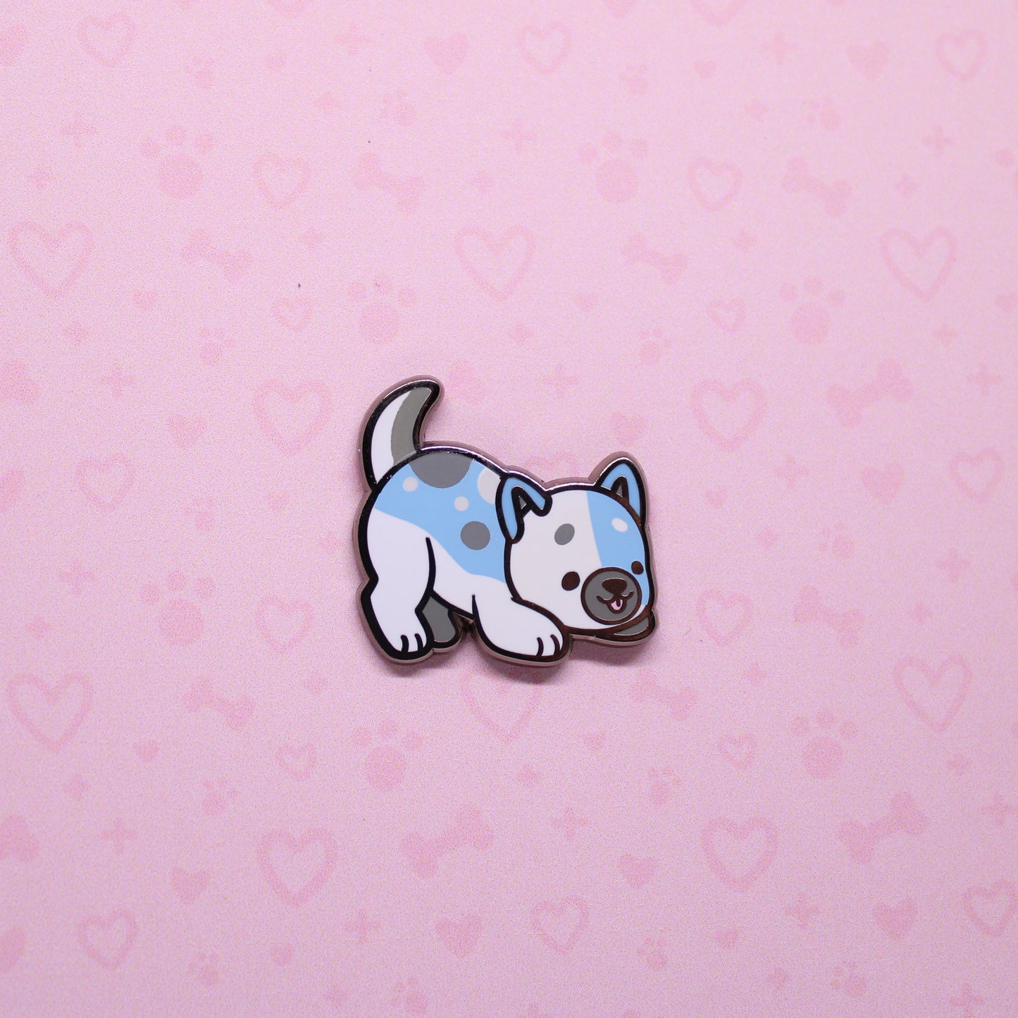 colorful puppies enamel pins V2