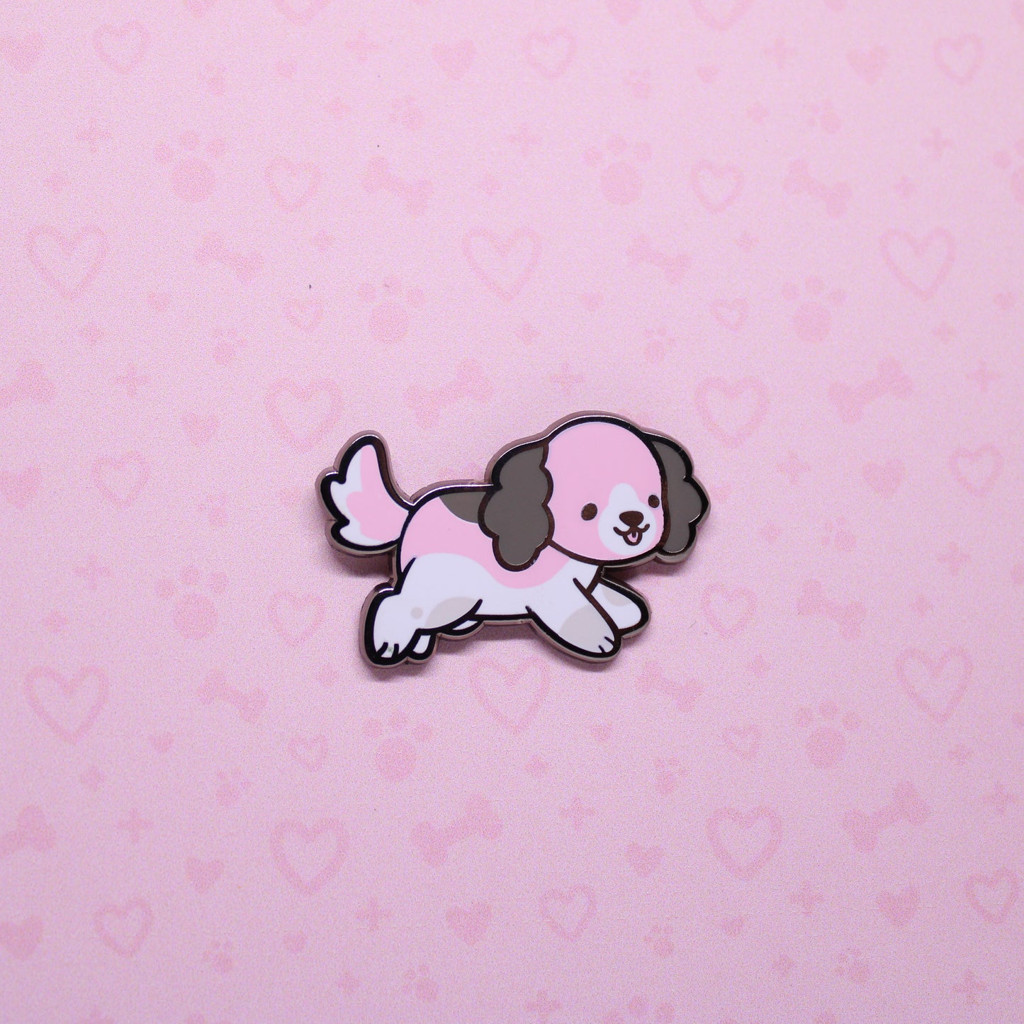colorful puppies enamel pins V2