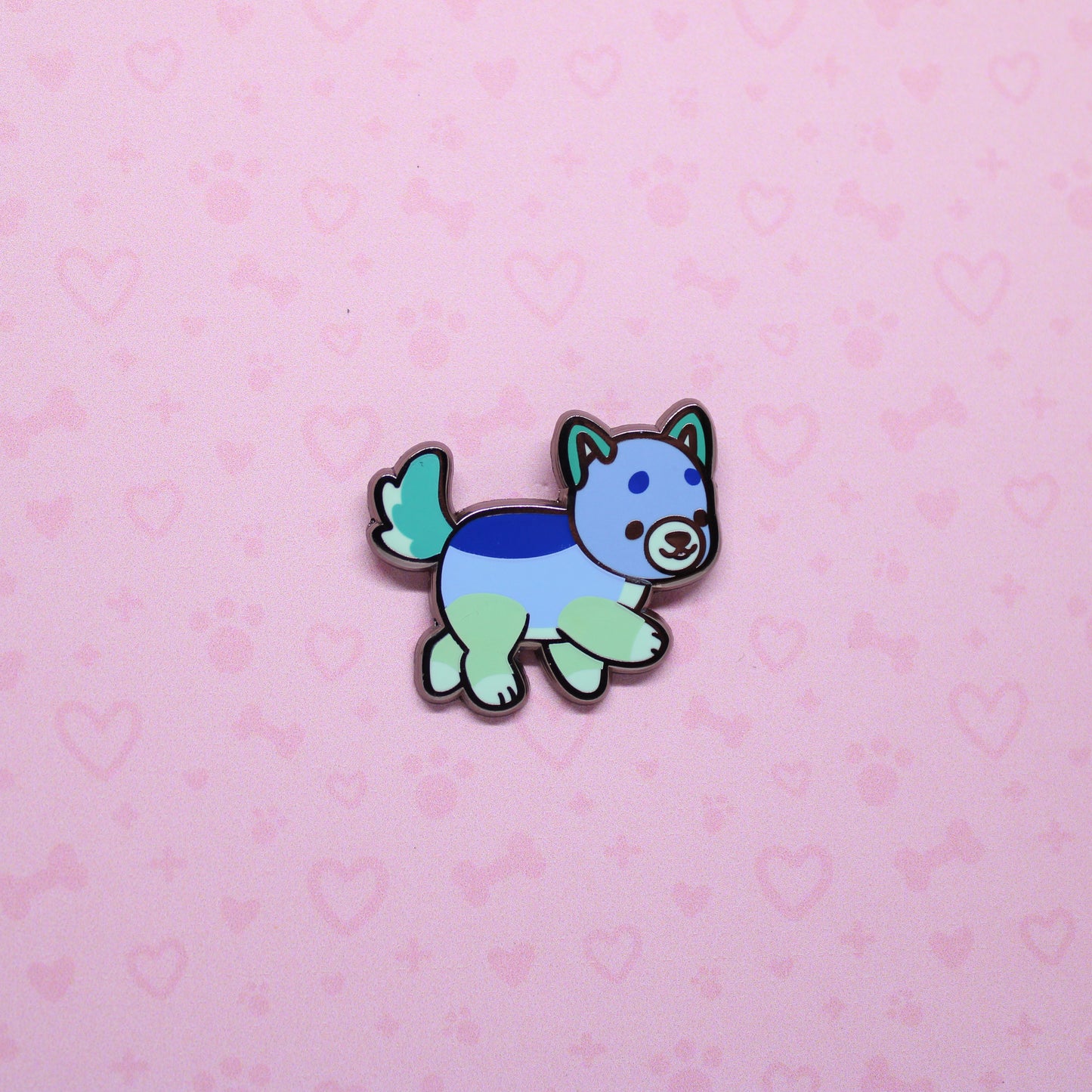 colorful puppies enamel pins V2