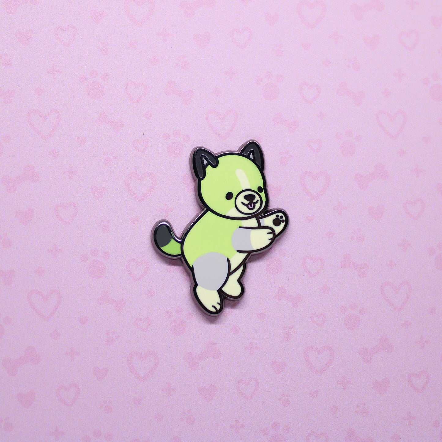 colorful puppies enamel pins V2