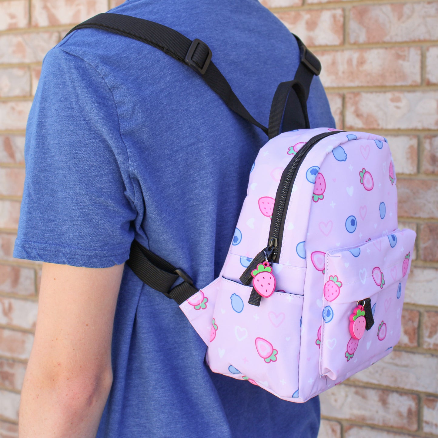 mini berry backpacks