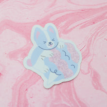 Load image into Gallery viewer, cotton candy daisy holographic sticker

