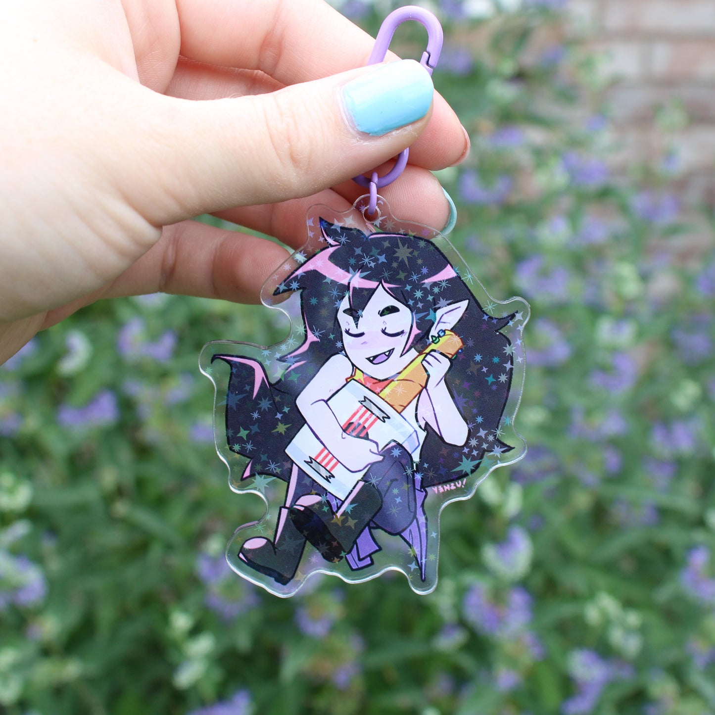 bubbline holo acrylic charms by yenzu (collab!)