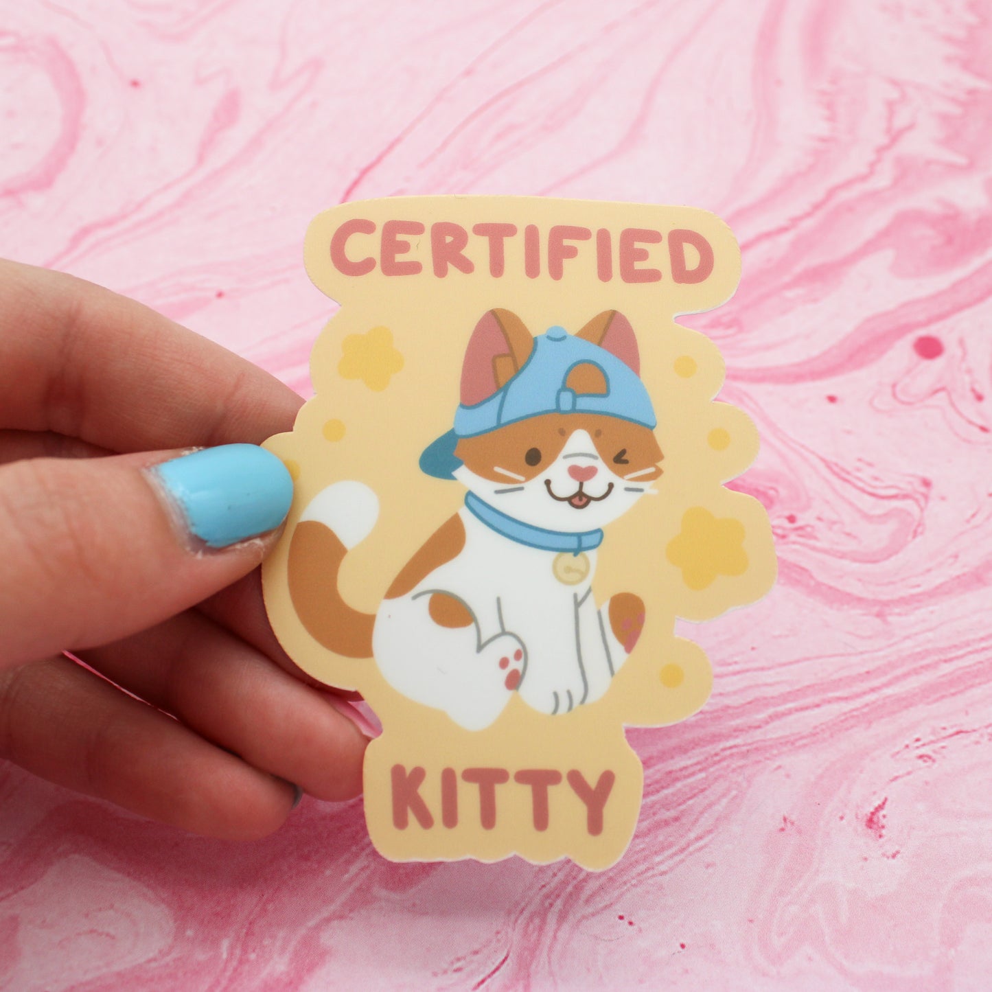 certified puppy + certified kitty matte vinyl stickers