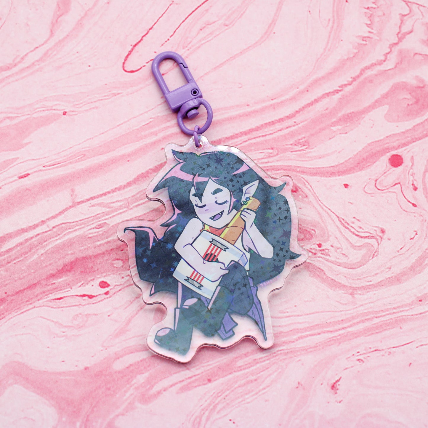 bubbline holo acrylic charms by yenzu (collab!)
