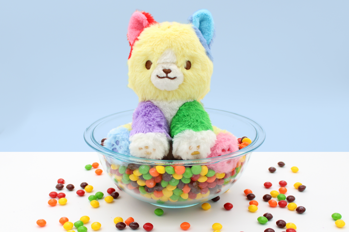 pickles the colorful kitty plushie