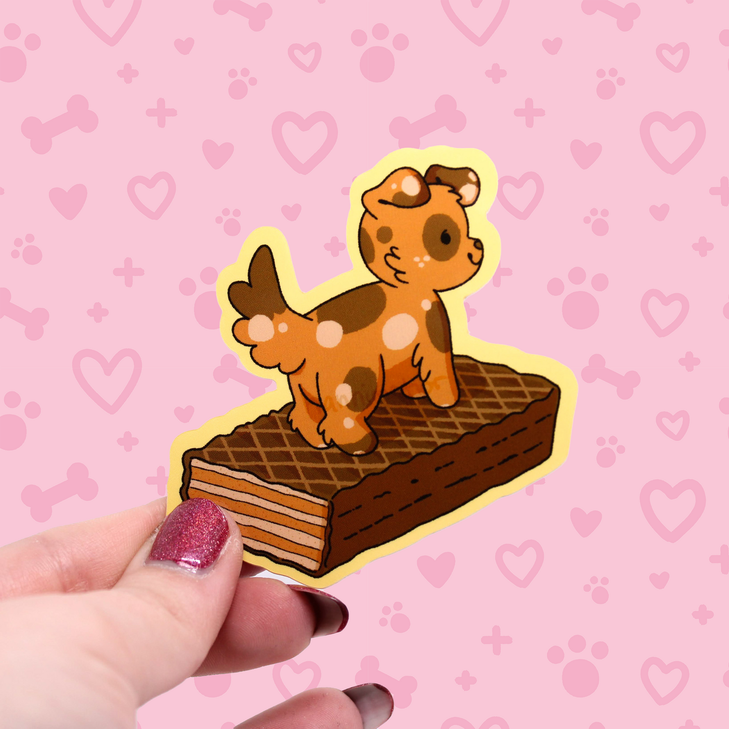 snack treat puppies vinyl stickers