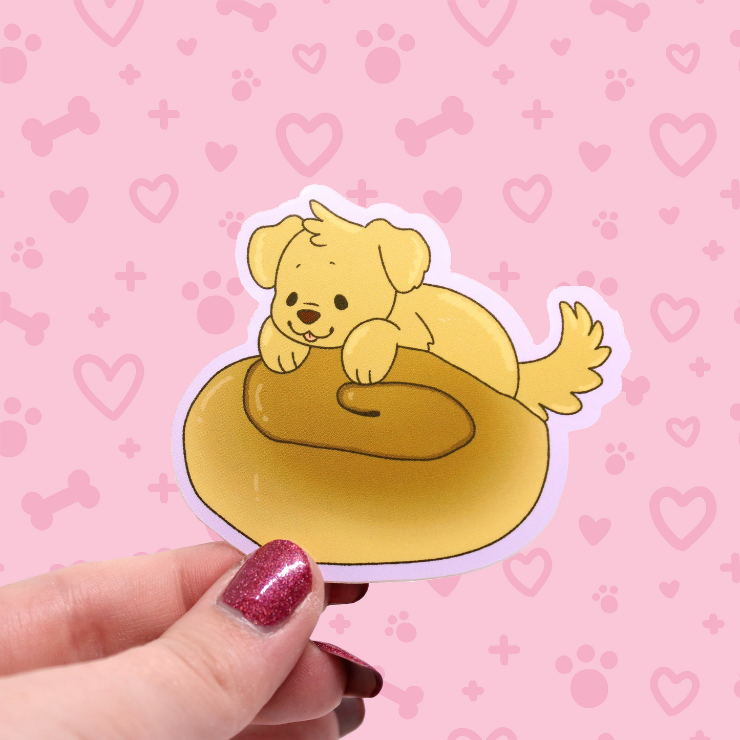 snack treat puppies vinyl stickers