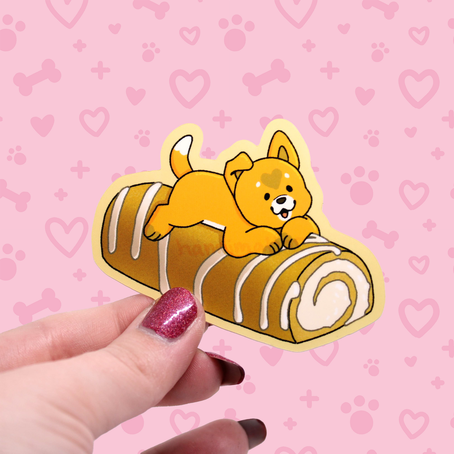 snack treat puppies vinyl stickers