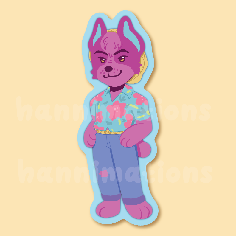saja puppies 3" matte vinyl stickers