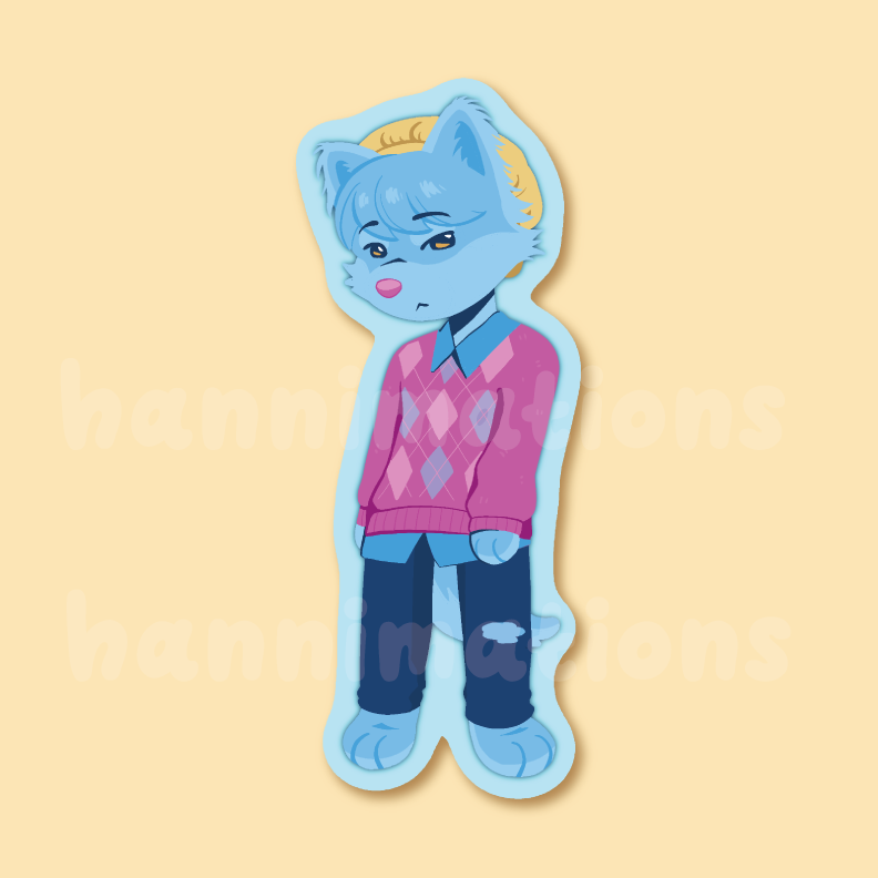 saja puppies 3" matte vinyl stickers
