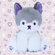 Load image into Gallery viewer, beans the colorful puppy plushie

