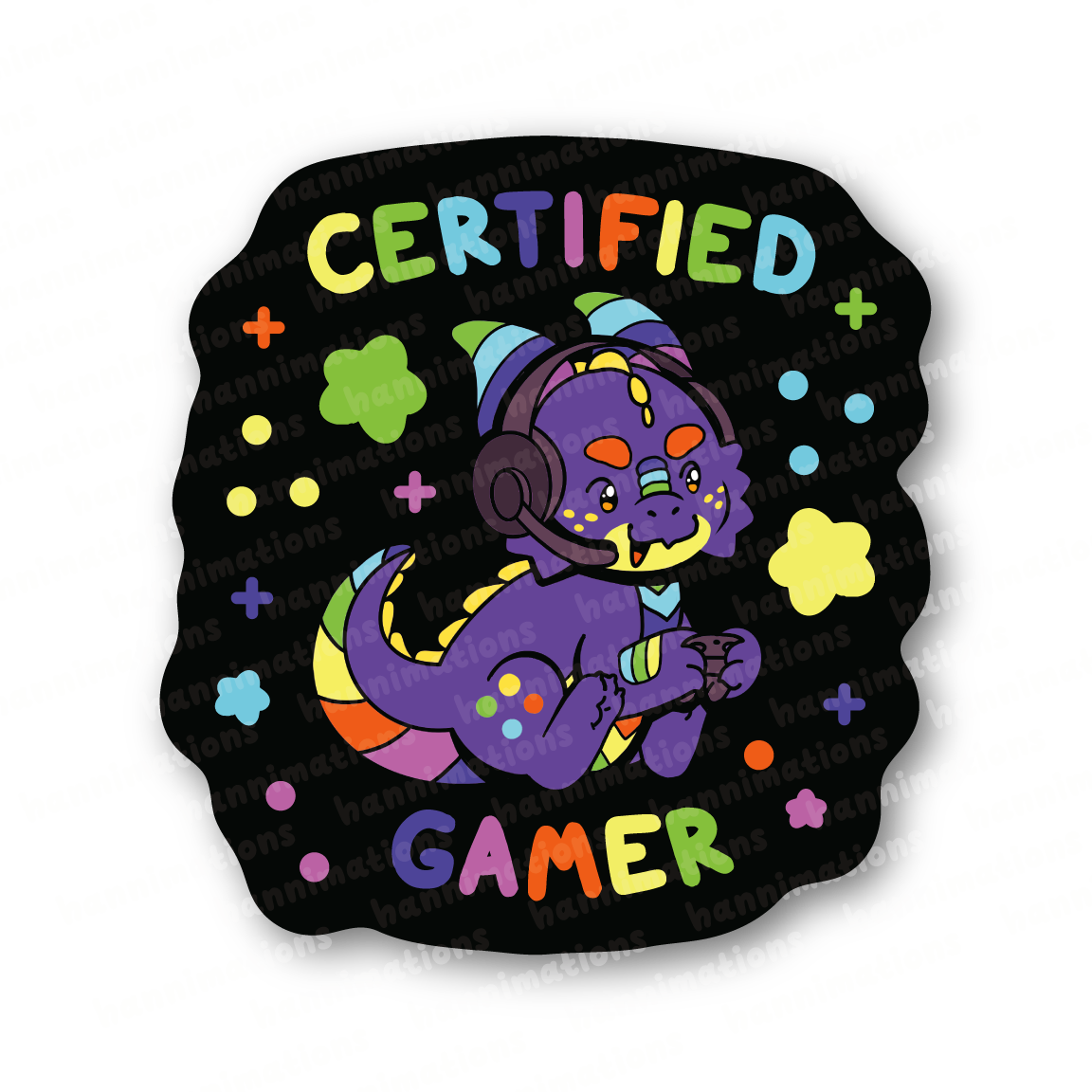 certified gamer vinyl sticker