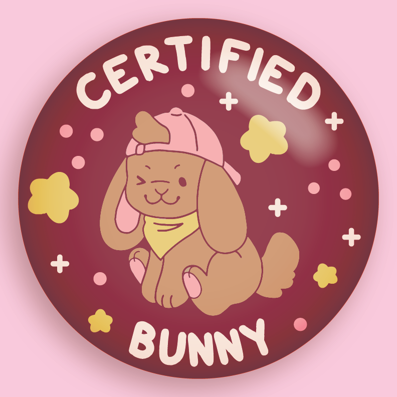 certified critter 3" pin badges!