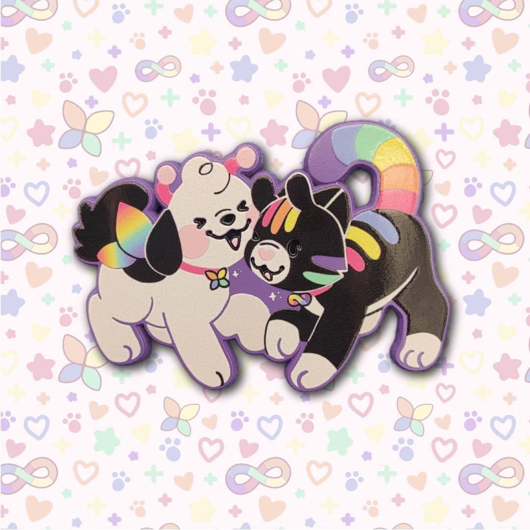 disability pride enamel pins
