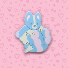 Load image into Gallery viewer, cotton candy daisy soft enamel pin

