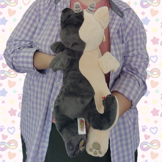 em the bipolar chimera laying cuddle plushie!