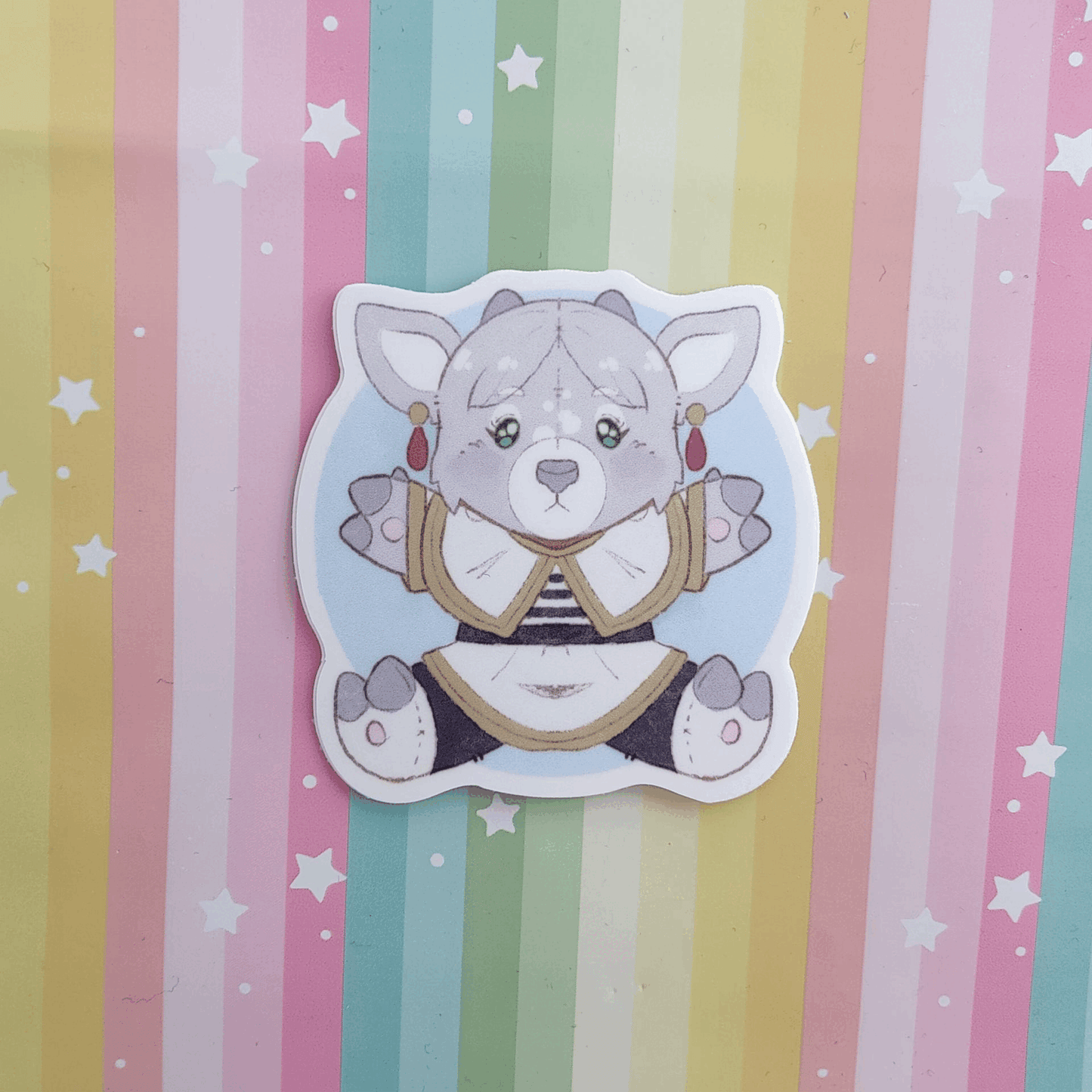 frieren 3" vinyl teddy stickers