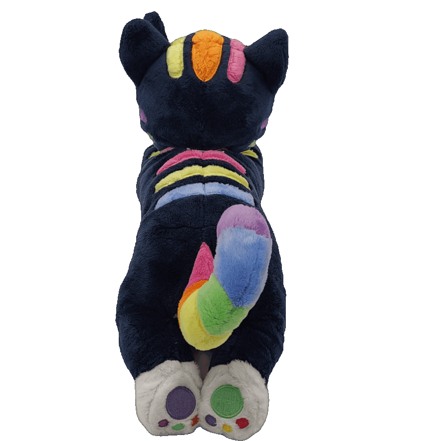 critter the autism cat laying cuddle plushie!