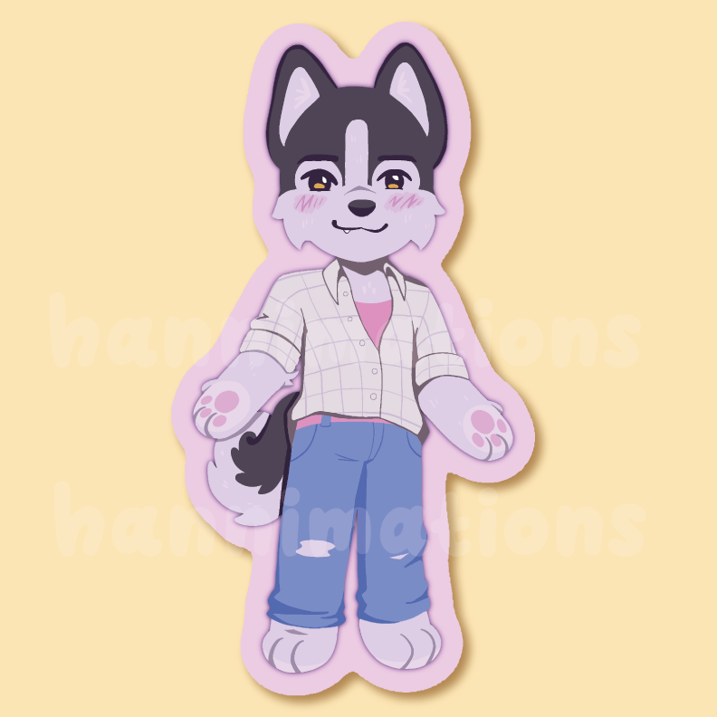 saja puppies 3" matte vinyl stickers