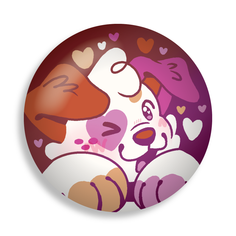 colorful doodles button pins