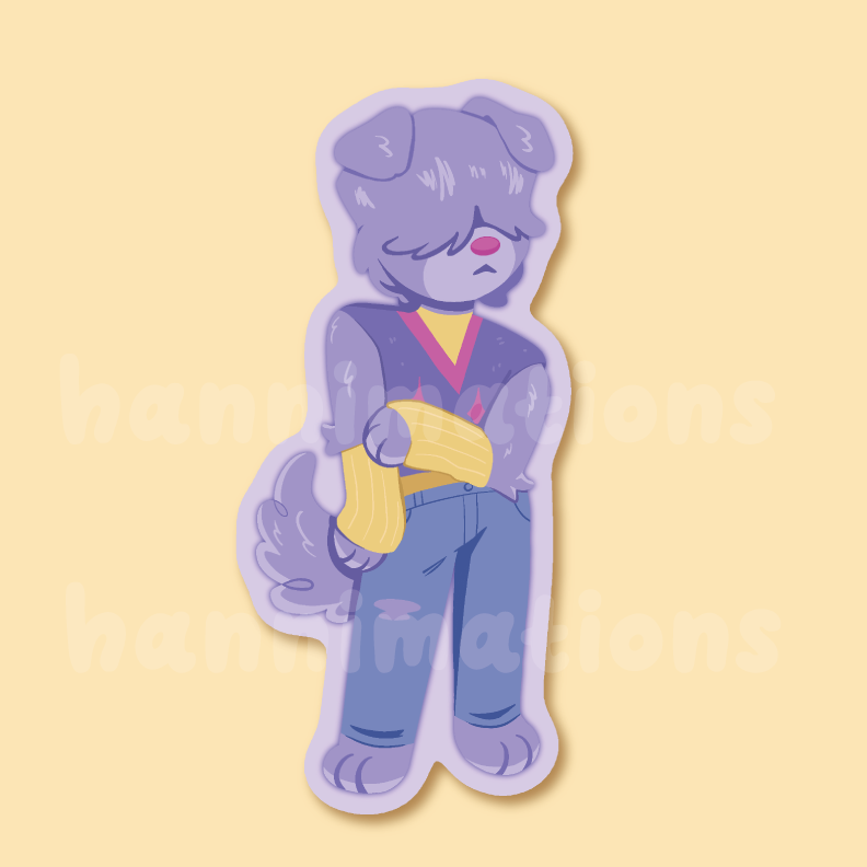 saja puppies 3" matte vinyl stickers