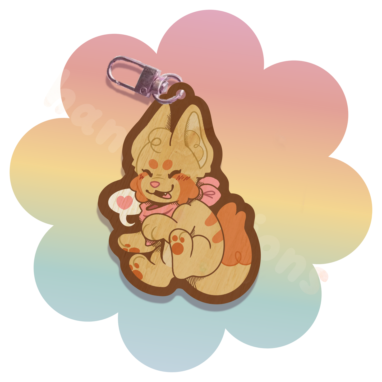 limited edition 2.5" harper wooden charm