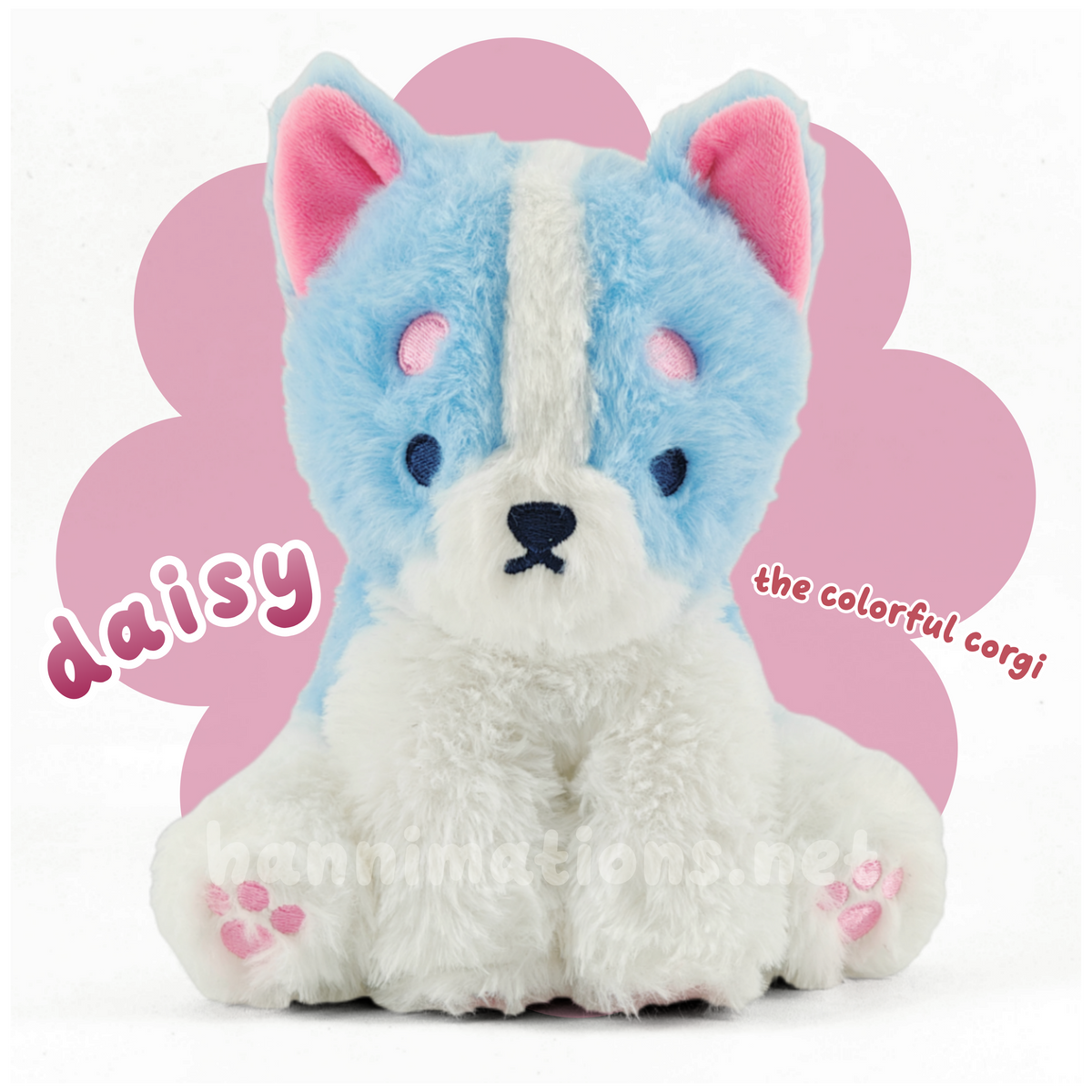 daisy the colorful puppy plushie