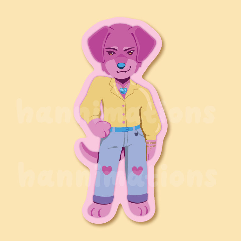 saja puppies 3" matte vinyl stickers