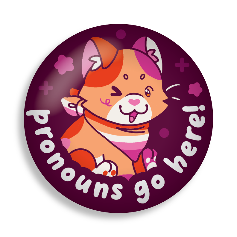 colorful critters pronoun pins 3