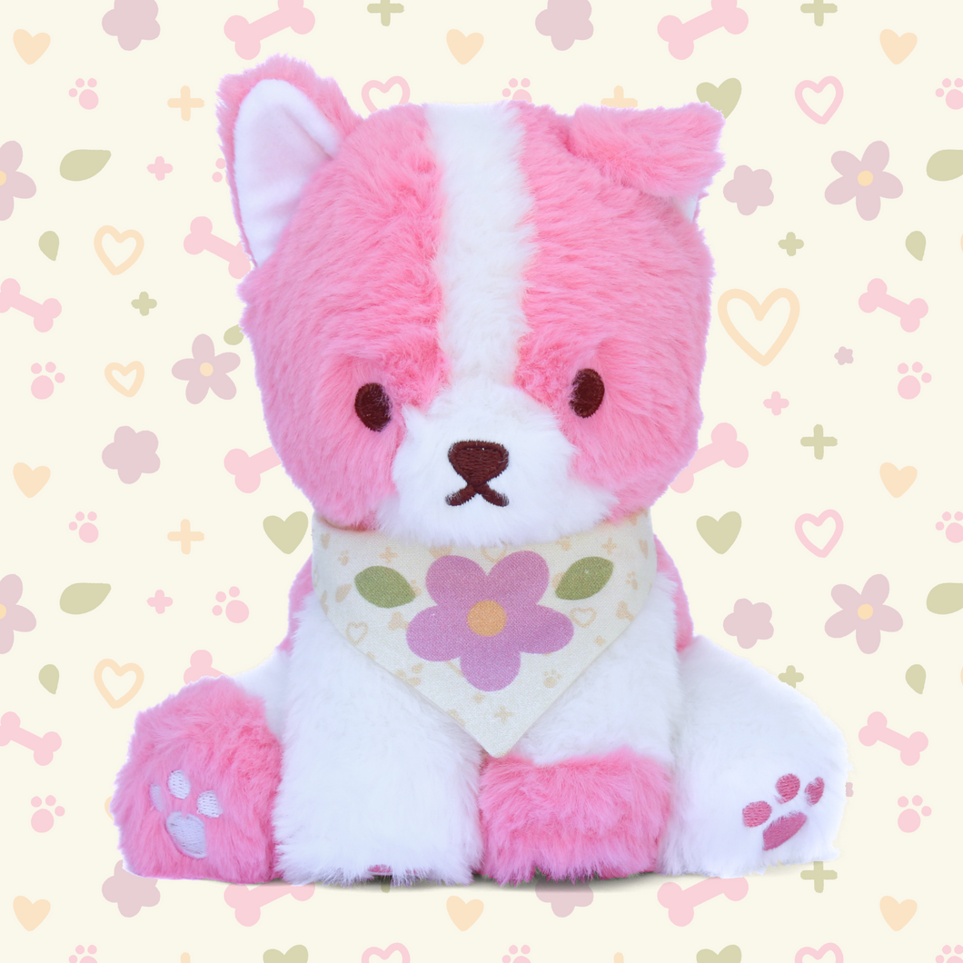 sadie the colorful puppy plushie