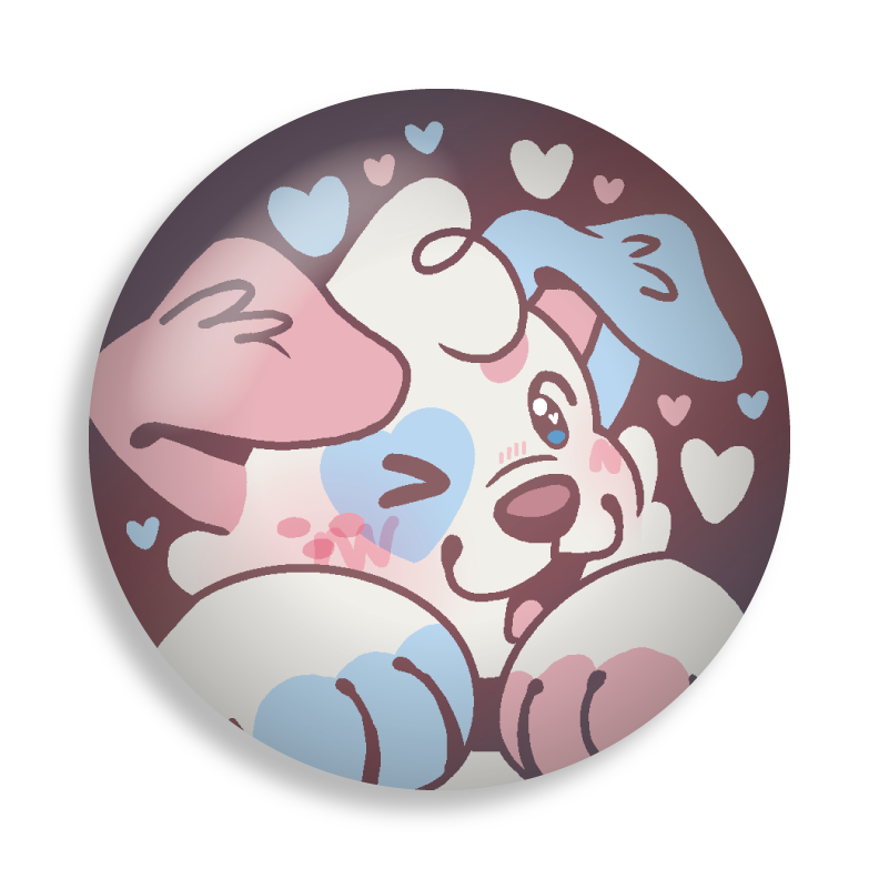 colorful doodles button pins