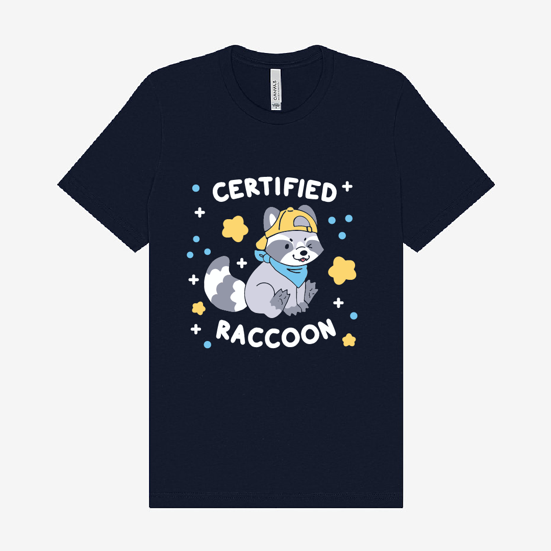 certified raccoon t-shirt