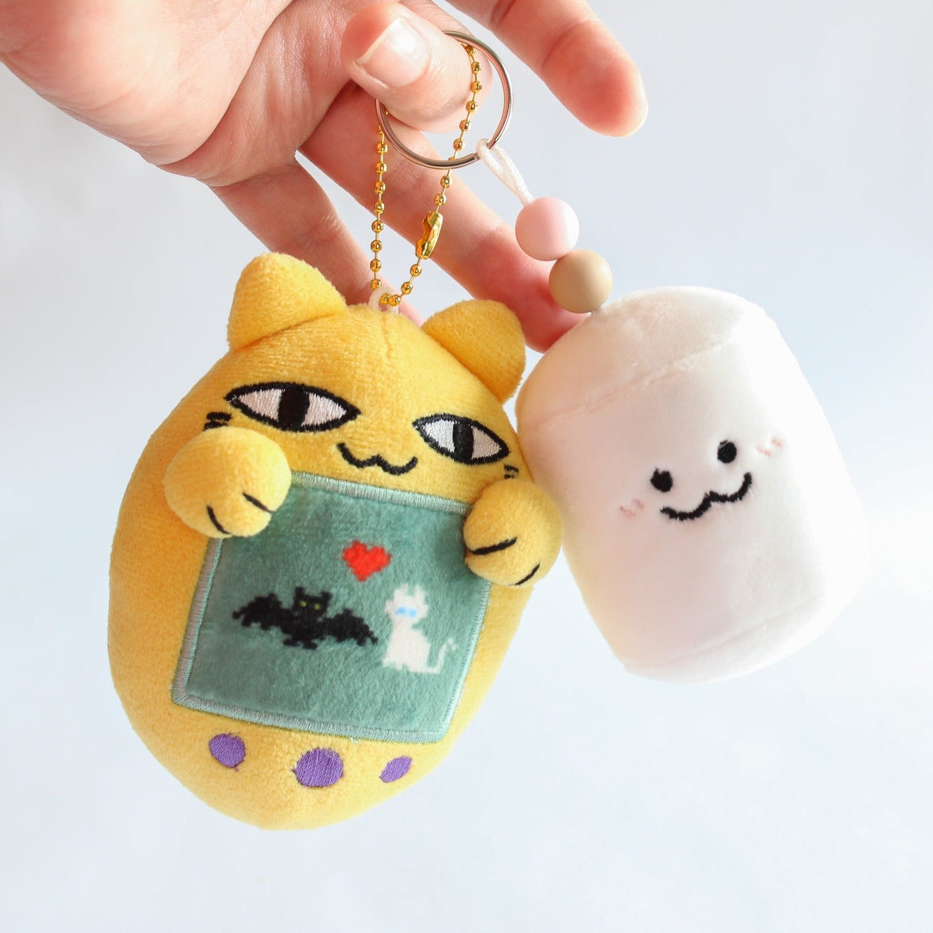 lumity tamagotchi keychain plush