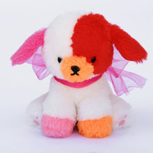 Load image into Gallery viewer, scarlet the colorful puppy plushie
