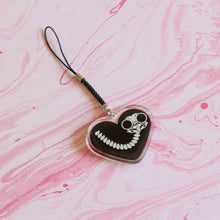 Load image into Gallery viewer, hooty heart double sided charm
