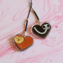 Load image into Gallery viewer, hooty heart double sided charm
