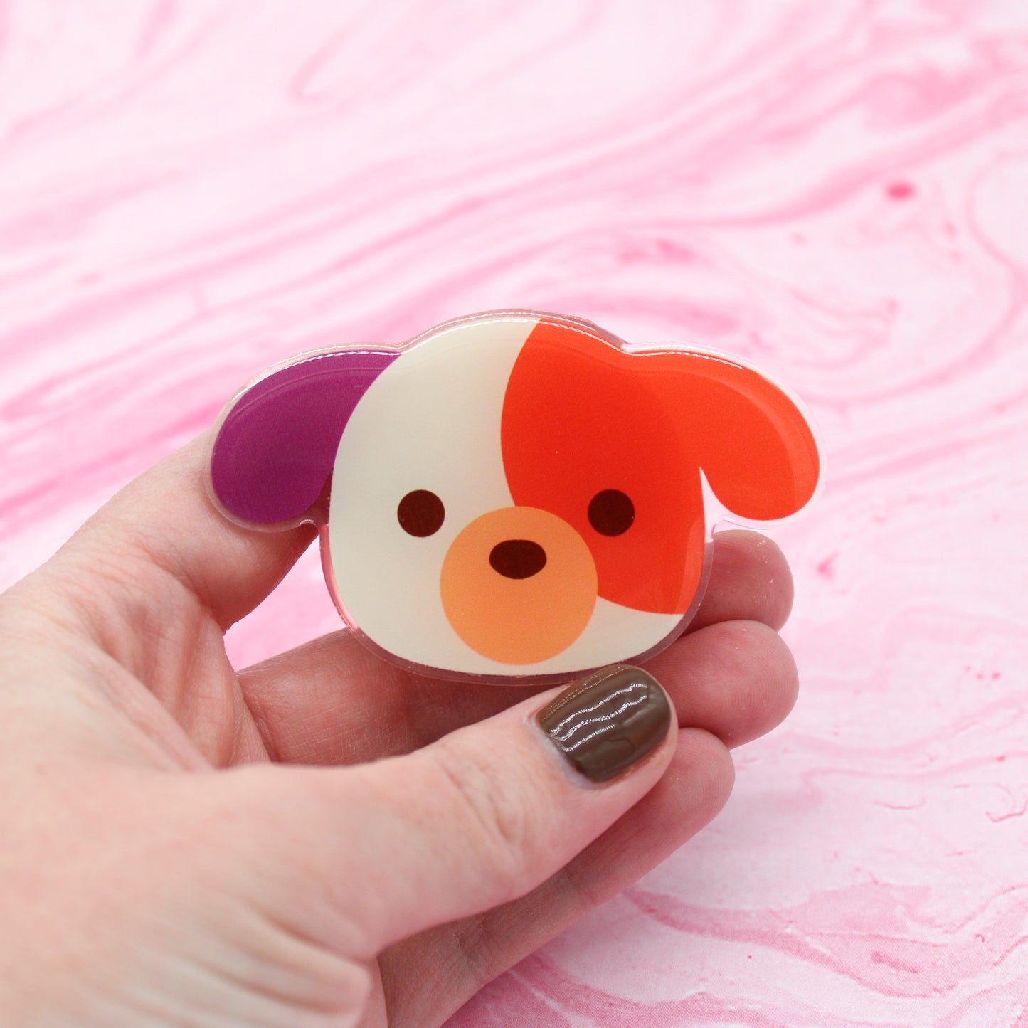 B GRADE (defective) colorful puppy phone grips