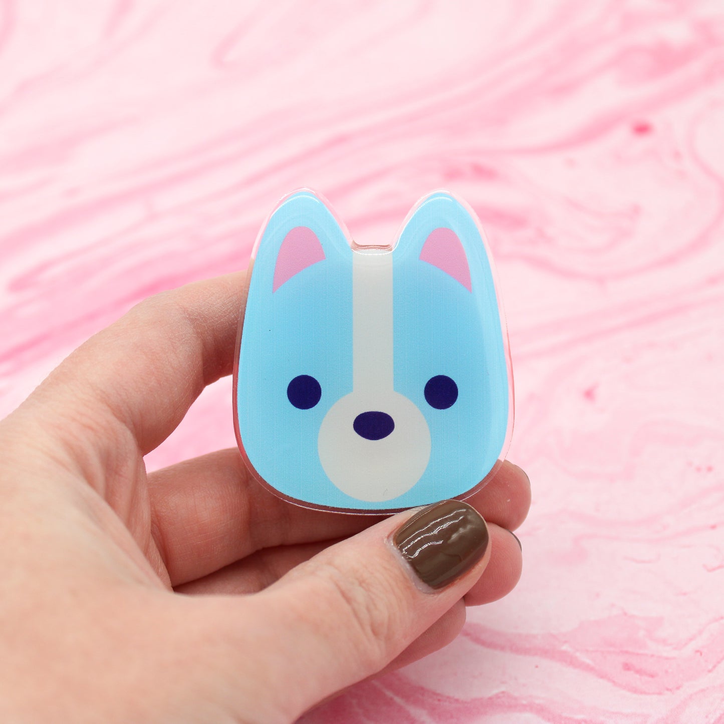 B GRADE (defective) colorful puppy phone grips