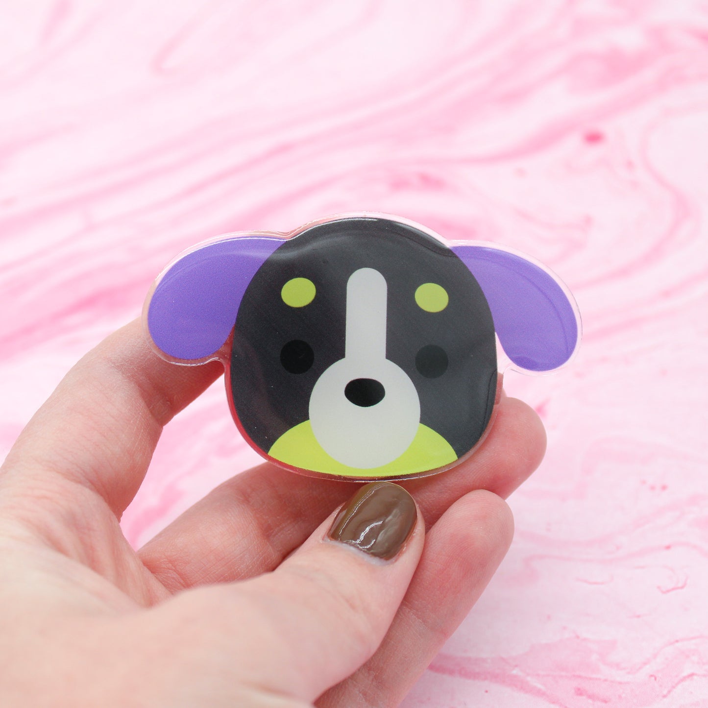 B GRADE (defective) colorful puppy phone grips