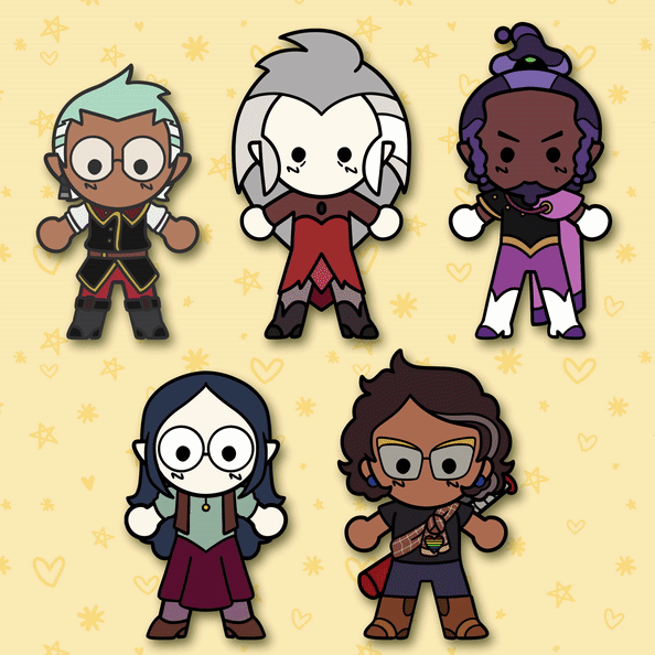 hags weebean enamel pins