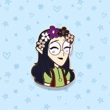 Load image into Gallery viewer, lilith flower crown enamel pins
