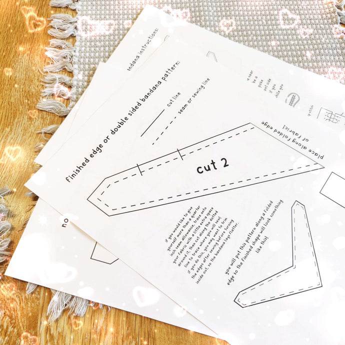 puppy bandana sewing pattern pdf download!