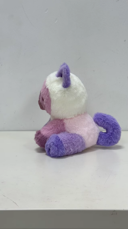 rhu the colorful kitty 7" silly sitter plush